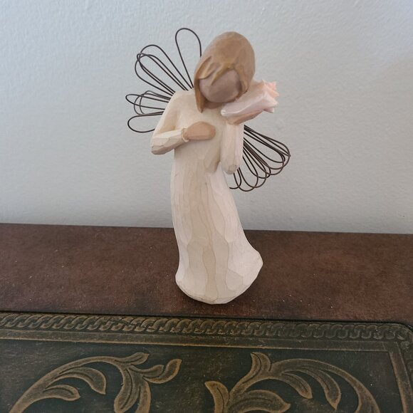 Willow Tree Angel Thinking of You Susan Lordi Demdaco Figurine 2004 Connection - Picture 1 of 4